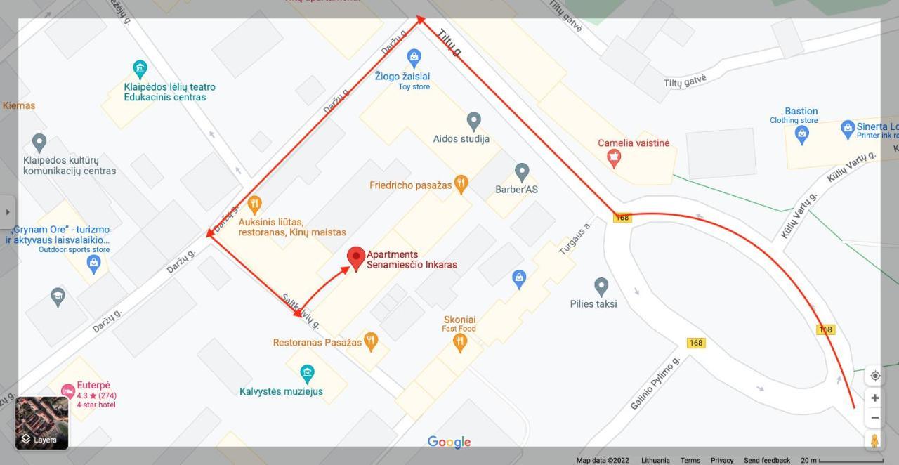 Apartment Senamiescio Inkaras Klaipėda Dış mekan fotoğraf